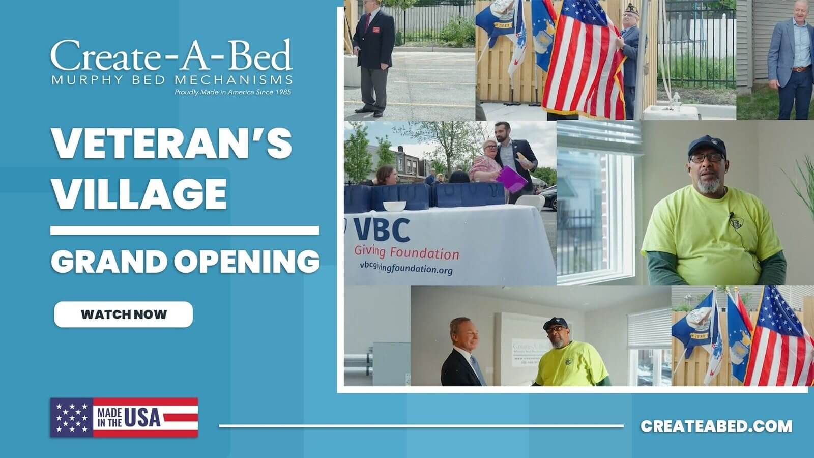 Create-A-Bed® x Veteran's Village - Grand Opening (May 2023)