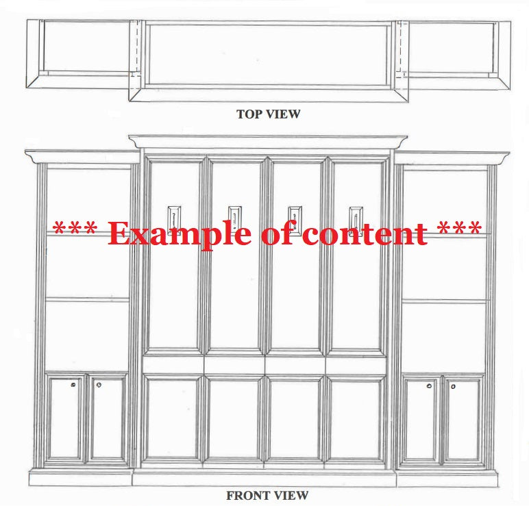 Bookcase Plans for Murphy Bed